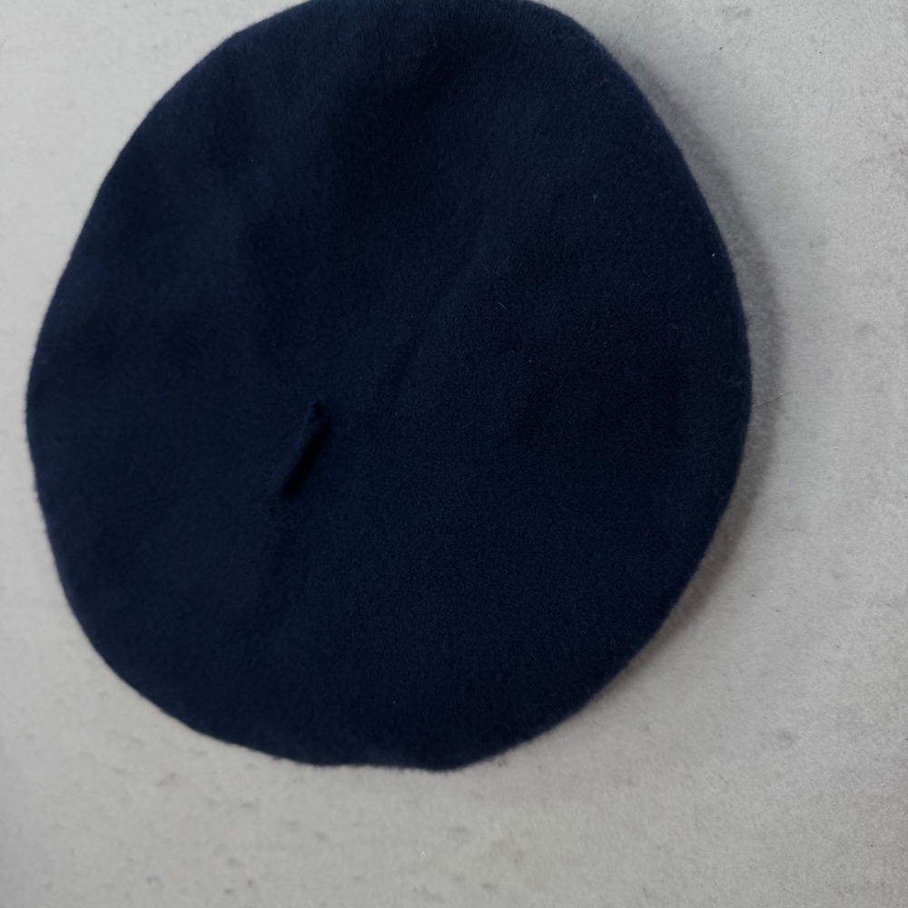 Parkhurst Wool Beret Hat Womens One Size Blue Made in Canada Parisian Tweed knit - Picture 6 of 12